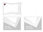 FD-1210 Подушка WHITE FAMILIE DOWN средняя с бортиком 50х68
